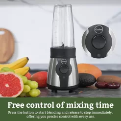 ICucina Blenders for Shakes and Smoothies, 300W, 2 * 28 oz To-Go Portable Cups with Lids