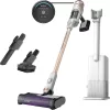 Shark Cordless Vacuum with HEPA Filter, QuadClean Brushroll, White/Beats Brass