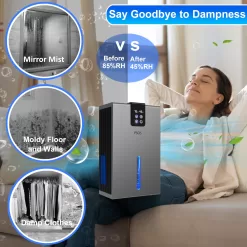 PSOS Dehumidifier, 98.56oz Dehumidifiers for Basement