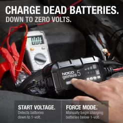 NOCO GENIUS5, 5A Smart Car Battery Charger, 6V and 12V Automotive Charger