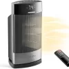 Lasko Ellipse Ceramic Tabletop Heater for Home with Tip-Over Switch, 1500W, Black, CD12950