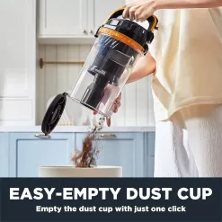 EUREKA Powerful Carpet and Floor, Household Cleaner for Home Bagless Lightweight Upright Vacuum, Yellow