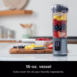 Ninja BC51NV Blast Portable Blender, Cordless, 18oz. Vessel, Denim Blue