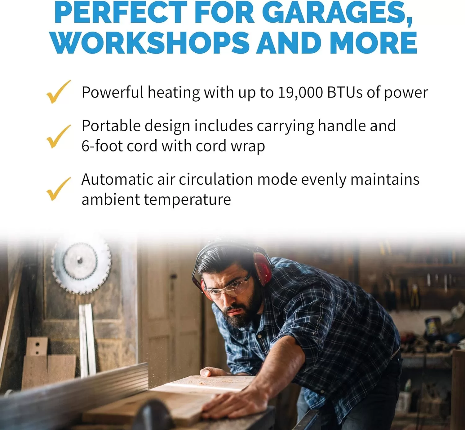 NewAir Portable Heater (240V) Portable Electric Garage Heater