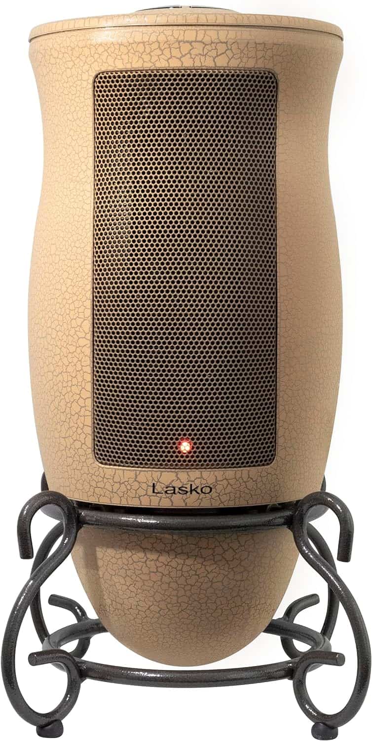 Lasko Designer Series Ceramic Space Heater-Features Oscillation, Remote, and Built-in Timer, Beige