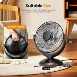 Kismile Oscillating Parabolic Space Heater