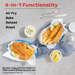 Instant Pot 5.7-QT Air Fryer Oven with Accessories, From the Makers of Instant Pot, Customizable Smart Cooking Programs