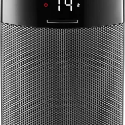 Lasko Ellipse Ceramic Tabletop Heater for Home with Tip-Over Switch, 1500W, Black, CD12950