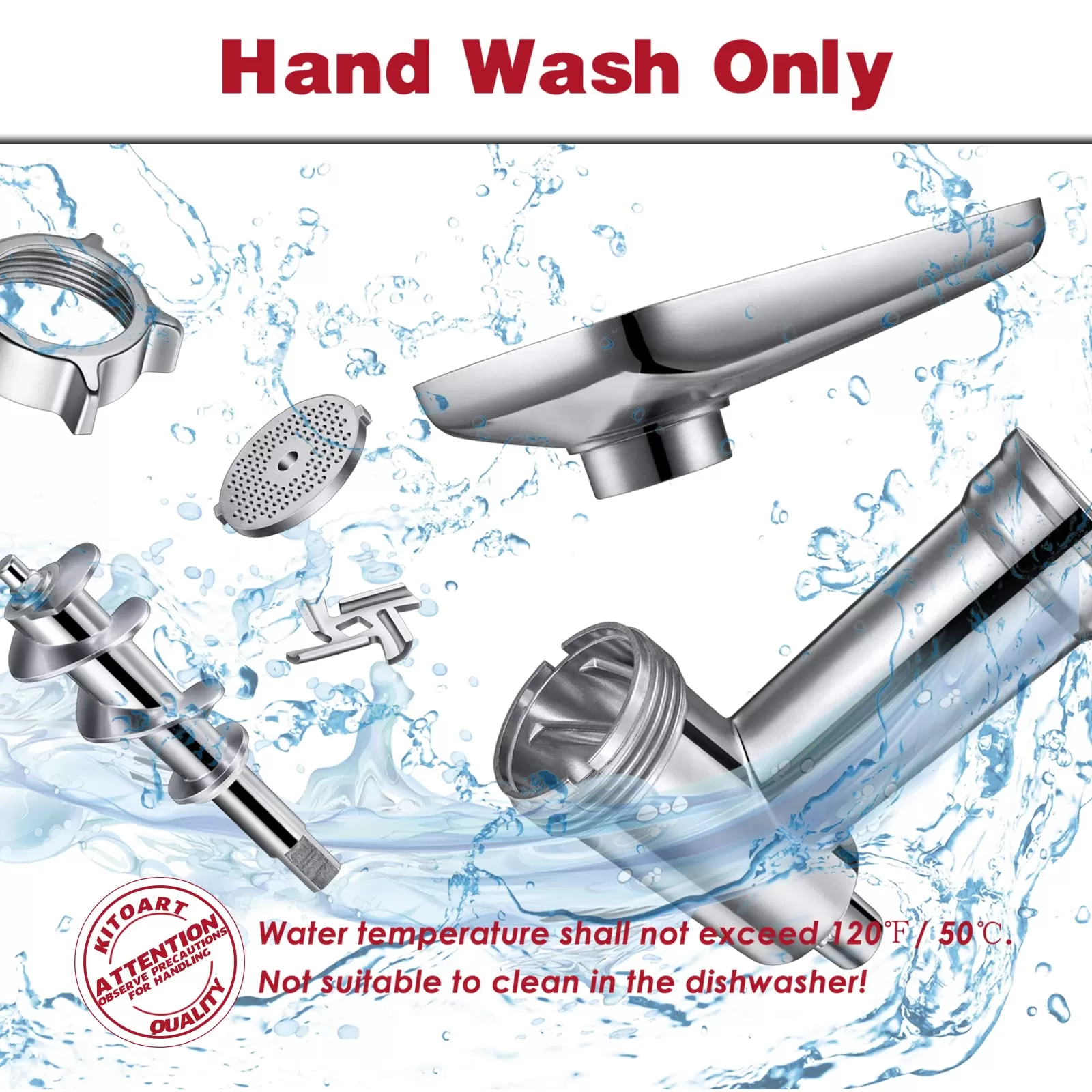 Metal Food Grinder Attachments for KitchenAid Stand Mixers