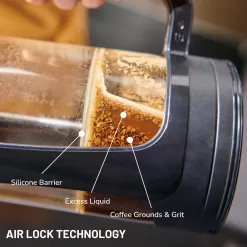 ESPRO - P3 French Press - Double Micro-Filtered Coffee and Tea Maker, Grit-Free and Bitterness - Free Brews - (Black, 32 Oz)