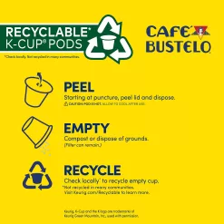 Café Bustelo Colombia Medium Roast Coffee, 72 Keurig K-Cup Pods