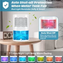 Gocheer Dehumidifiers for Home for Room, 800 sq ft Dehumidifier with Drain Hose for Basement