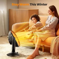 Kismile Oscillating Parabolic Space Heater