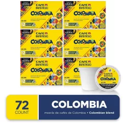 Café Bustelo Colombia Medium Roast Coffee, 72 Keurig K-Cup Pods