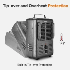 Shinic Space Heater,1500W Milkhouse Heater