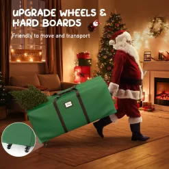 Mrrihand Christmas Tree Storage Bag 9Ft, Large Artificial Anti-Tear Heavy-Duty 600D Oxford Cloth Xmax Christmas Tree Storage Box 9FT