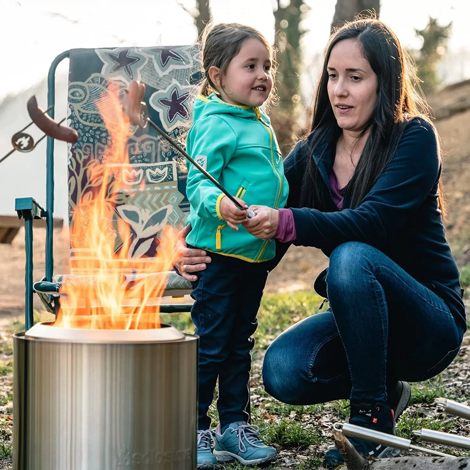 Solo Stove Ranger 2.0, Smokeless Fire Pit | Wood Burning Fireplaces with Removable Ash Pan, Portable Outdoor Firepit