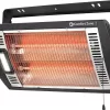 Comfort Zone Ceiling Mounted Dual Quartz Radiant Electric Space Heater, CZQTV5M