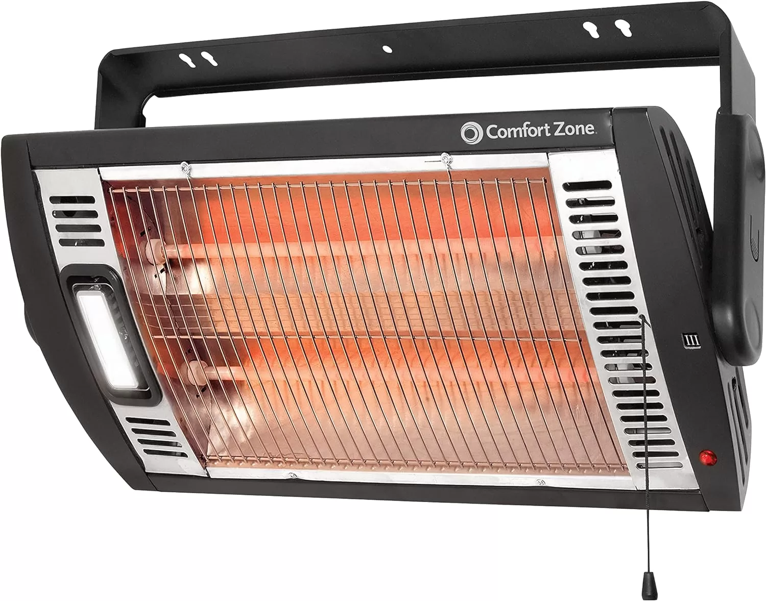 Comfort Zone Ceiling Mounted Dual Quartz Radiant Electric Space Heater, CZQTV5M