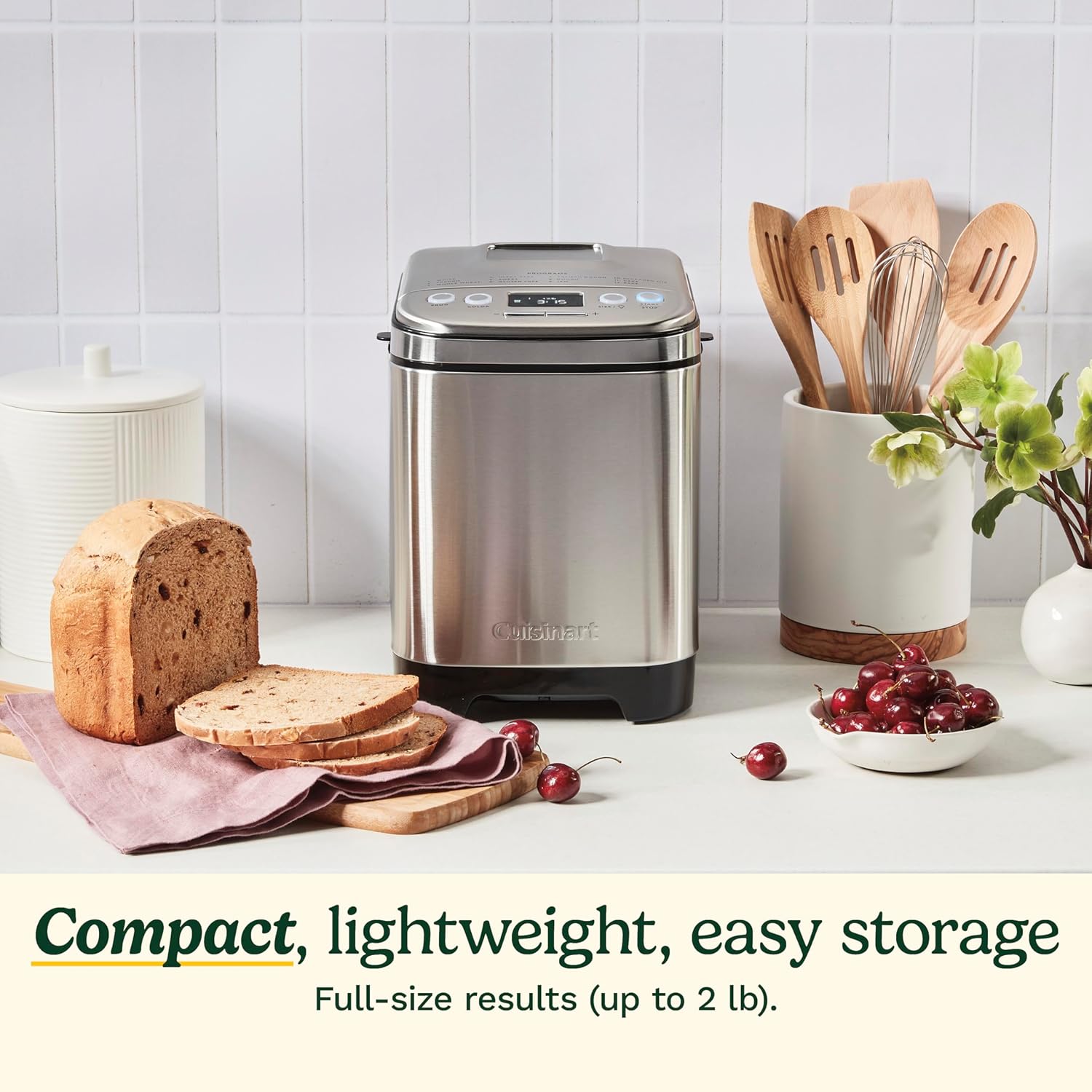 Cuisinart Bread Maker Machine, Stainless Steel Automatic Bread Machine, CBK-110NAS - Image 4