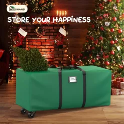 Mrrihand Christmas Tree Storage Bag 9Ft, Large Artificial Anti-Tear Heavy-Duty 600D Oxford Cloth Xmax Christmas Tree Storage Box 9FT