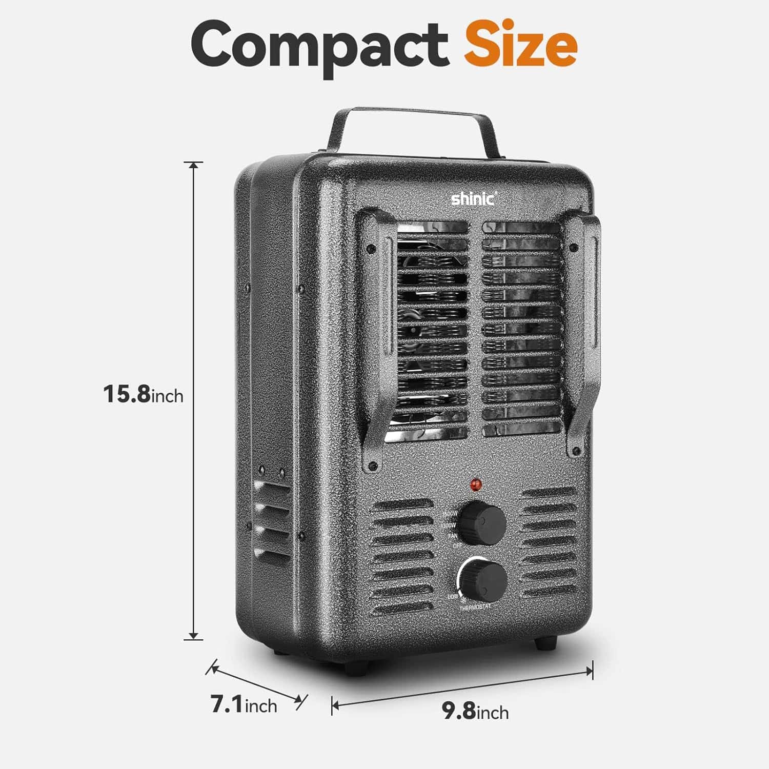 Shinic Space Heater,1500W Milkhouse Heater