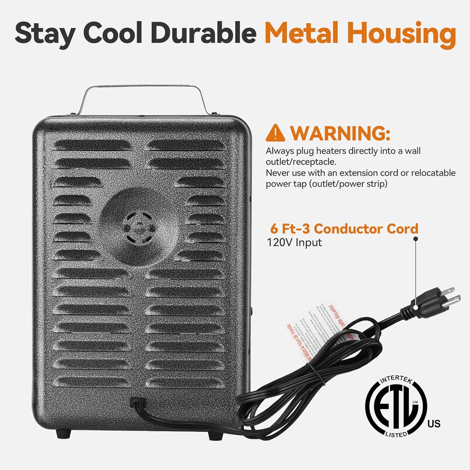 Shinic Space Heater,1500W Milkhouse Heater