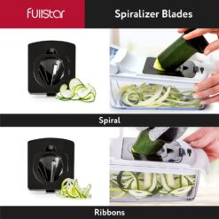 Alternative view of Fullstar Vegetable Chopper - Spiralizer Vegetable Slicer (4 in 1, White)