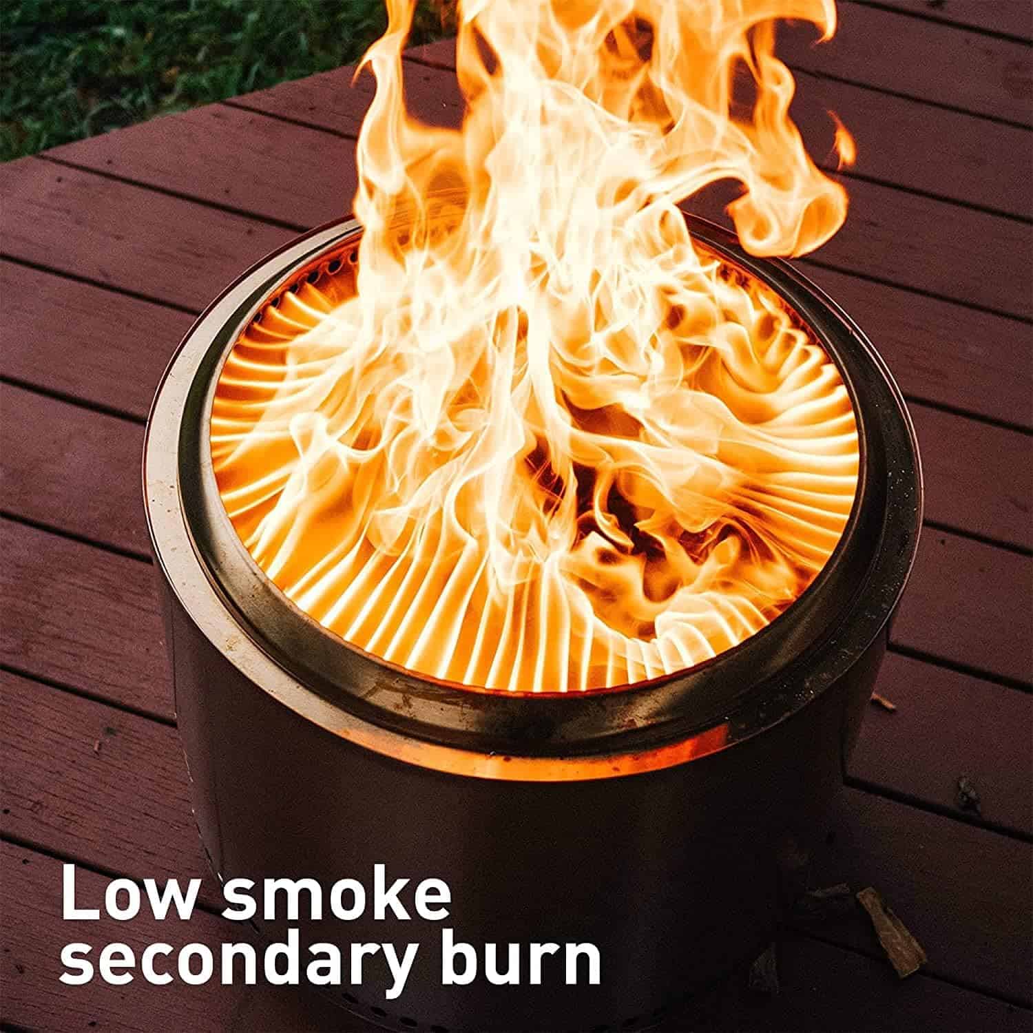 Solo Stove Ranger 2.0, Smokeless Fire Pit | Wood Burning Fireplaces with Removable Ash Pan, Portable Outdoor Firepit