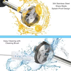 Keylitos 5 in1 Immersion Hand Blender, Powerful 12 Speed Handheld Stick Blender