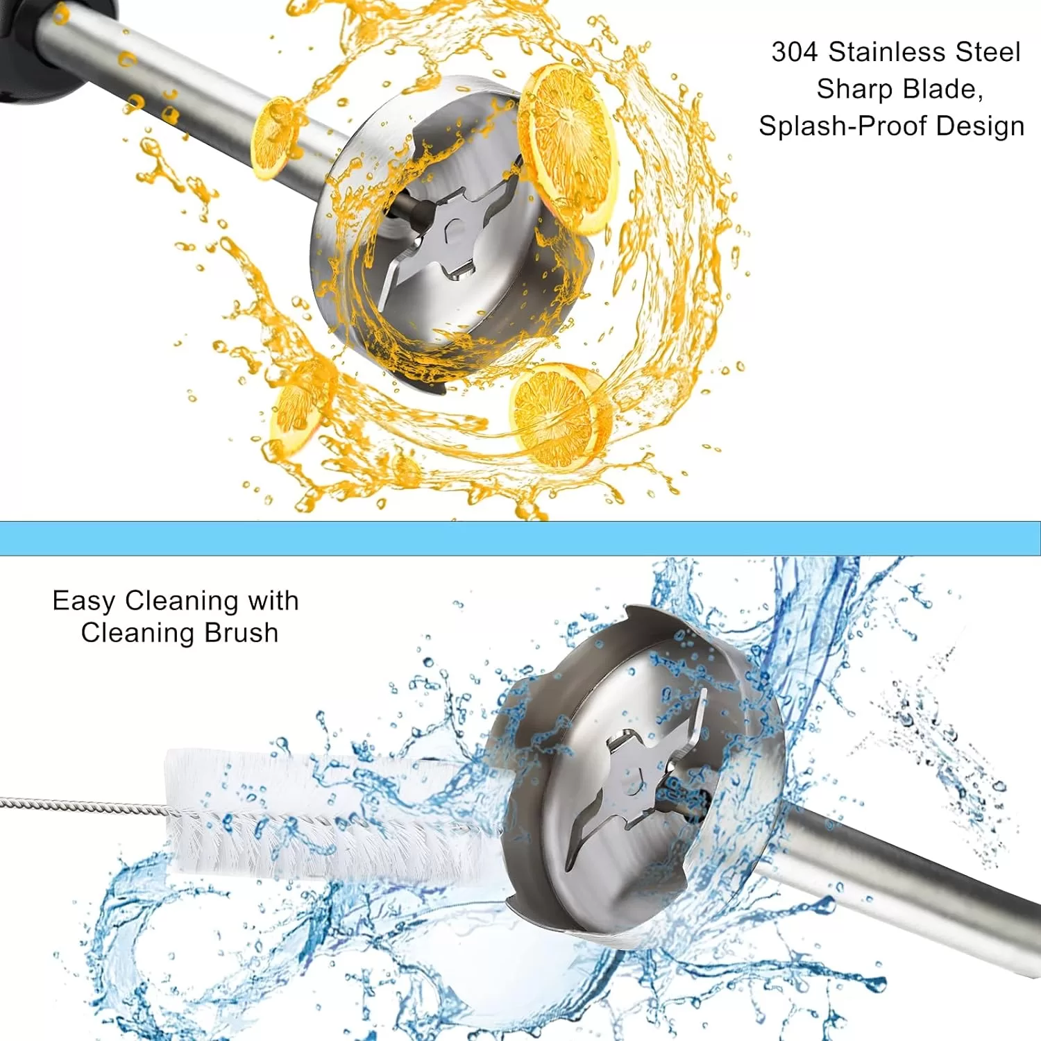 Keylitos 5 in1 Immersion Hand Blender, Powerful 12 Speed Handheld Stick Blender