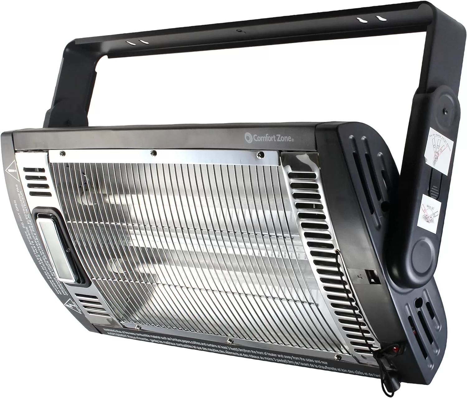 Comfort Zone Ceiling Mounted Dual Quartz Radiant Electric Space Heater, CZQTV5M