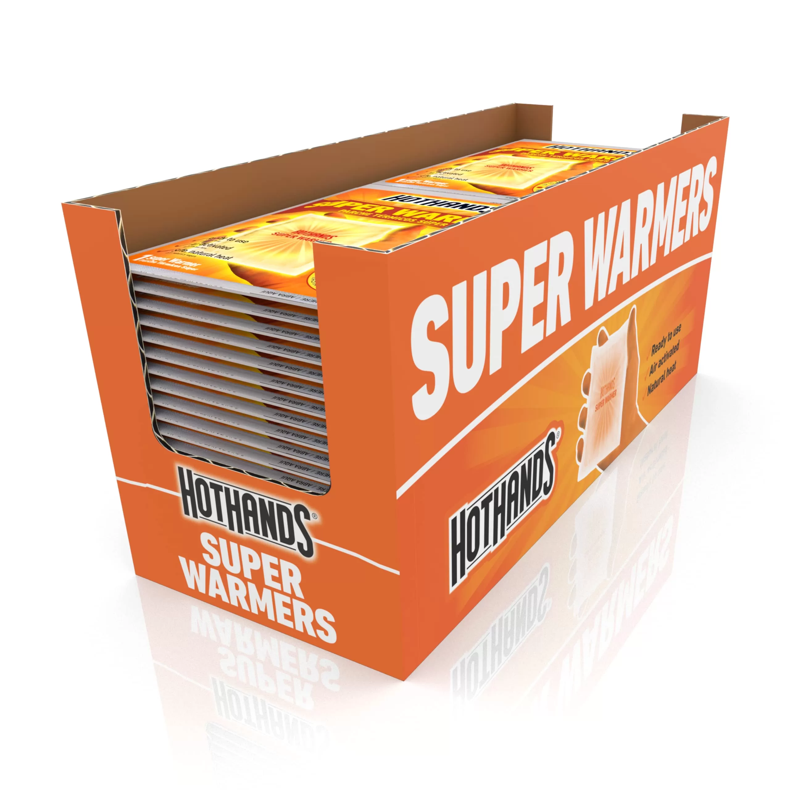 HotHands Body & Hand Super Warmers - Long Lasting Safe Natural Odorless Air Activated Warmers - 40 Individual Warmers