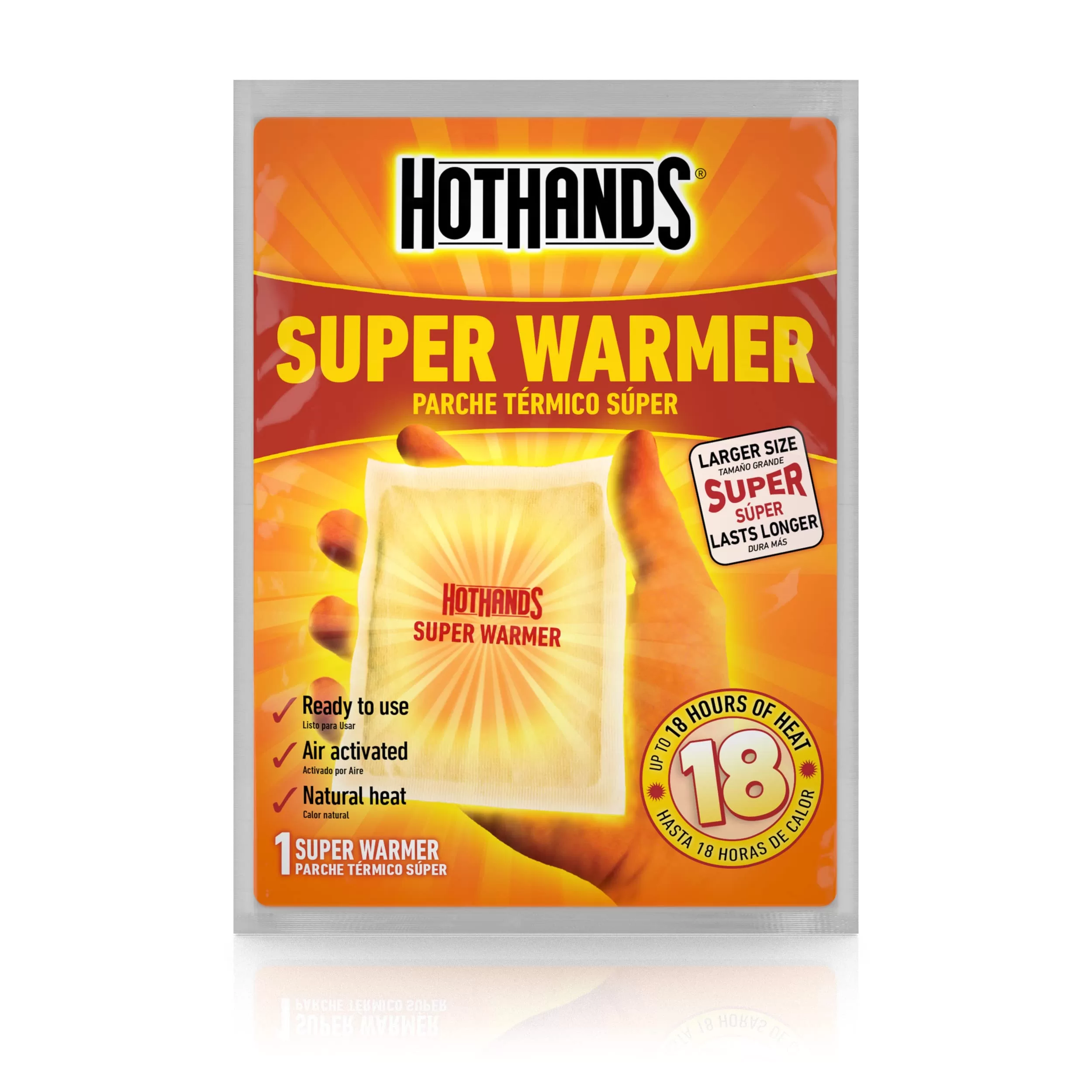HotHands Body & Hand Super Warmers - Long Lasting Safe Natural Odorless Air Activated Warmers - 40 Individual Warmers