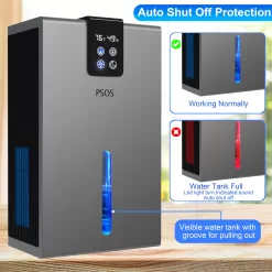 PSOS Dehumidifier, 98.56oz Dehumidifiers for Basement