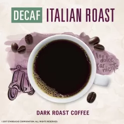 Starbucks VIA Instant Coffee—Dark Roast Coffee—Decaf Italian Roast—100% Arabica—1 box (50 packets)