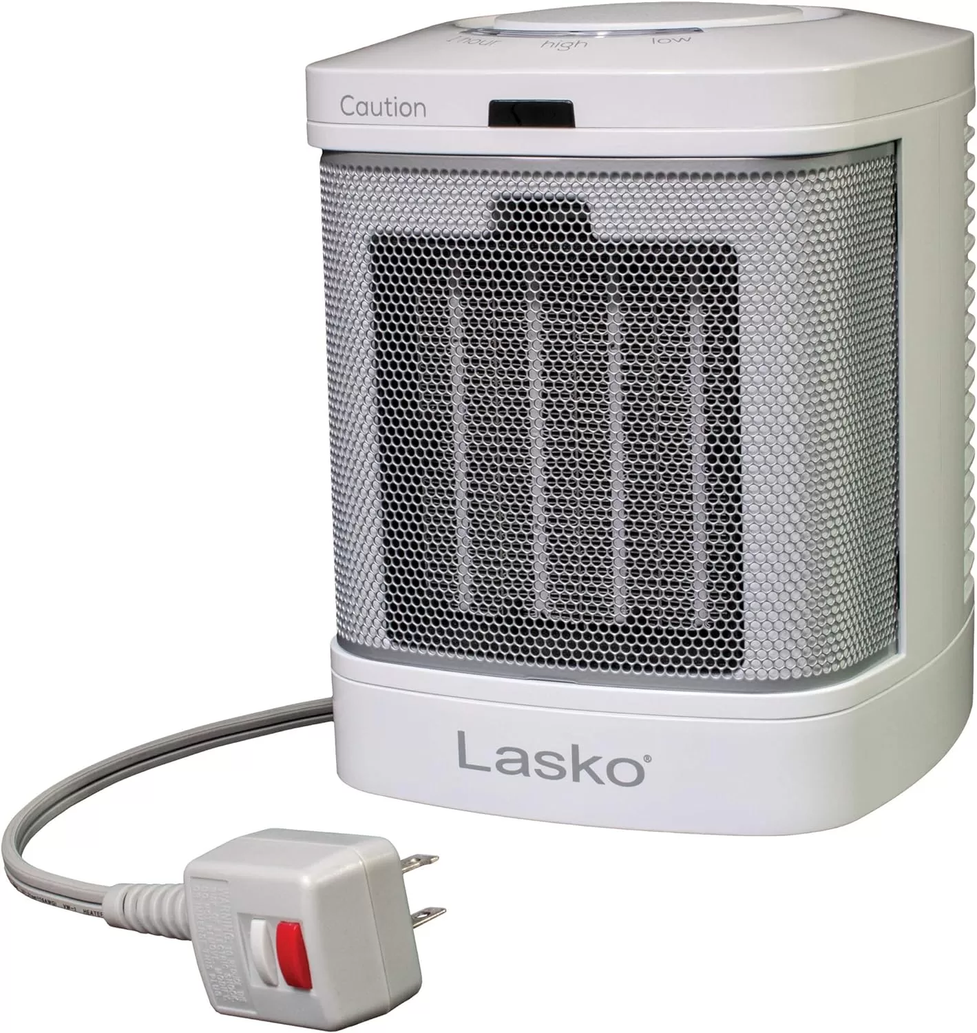 Lasko CD08200 Small Portable Ceramic Space Heater for Bathroom and Indoor Home Use, White