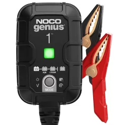 NOCO GENIUS1, 1A Smart Car Battery Charger, 6V and 12V Automotive Charger, Battery Maintainer, Trickle Charger