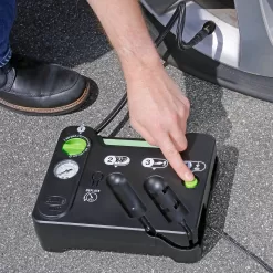 Slime 50122 Flat Tire Puncture Emergency Kit, Includes Sealant and Tire Inflator Pump, 10 Min Fix