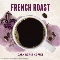 Starbucks VIA Instant Coffee Dark Roast Packets — French Roast — 1 box (50 packets)