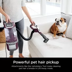 Shark LA702 Rotator Pet Lift-Away ADV Upright Vacuum, Wine Purple, 0.8 Qt. Dust Cup