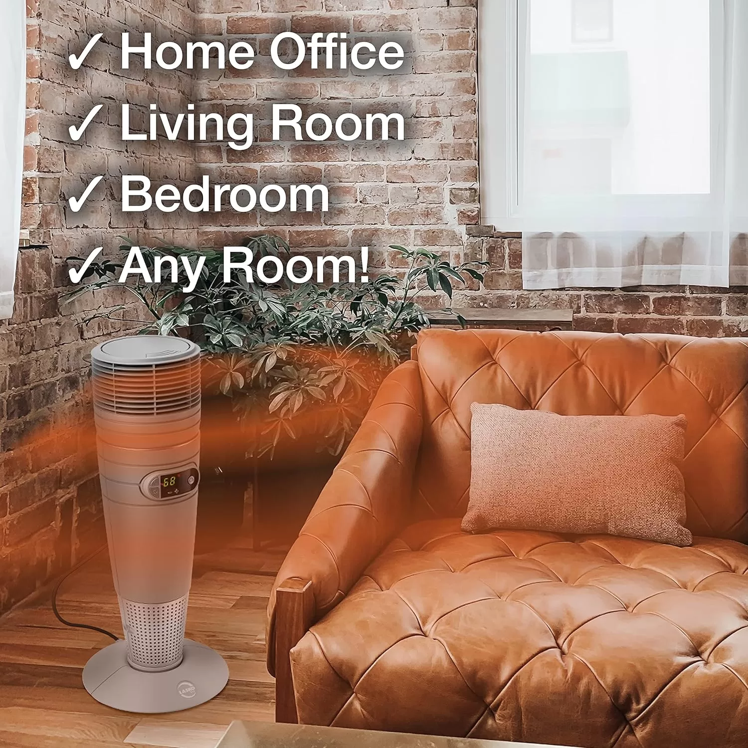 Lasko Heating Space Heater, 25", Grey 6462