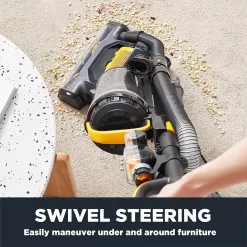 EUREKA Powerful Carpet and Floor, Household Cleaner for Home Bagless Lightweight Upright Vacuum, Yellow