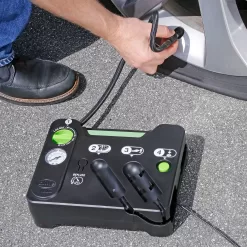 Slime 50122 Flat Tire Puncture Emergency Kit, Includes Sealant and Tire Inflator Pump, 10 Min Fix