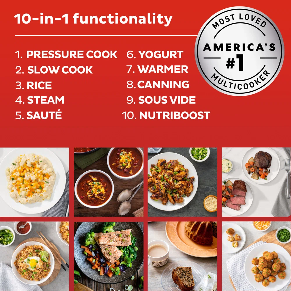 Instant Pot Pro Plus 6 Quart Multi-Use Electric Pressure Cooker - Image 11