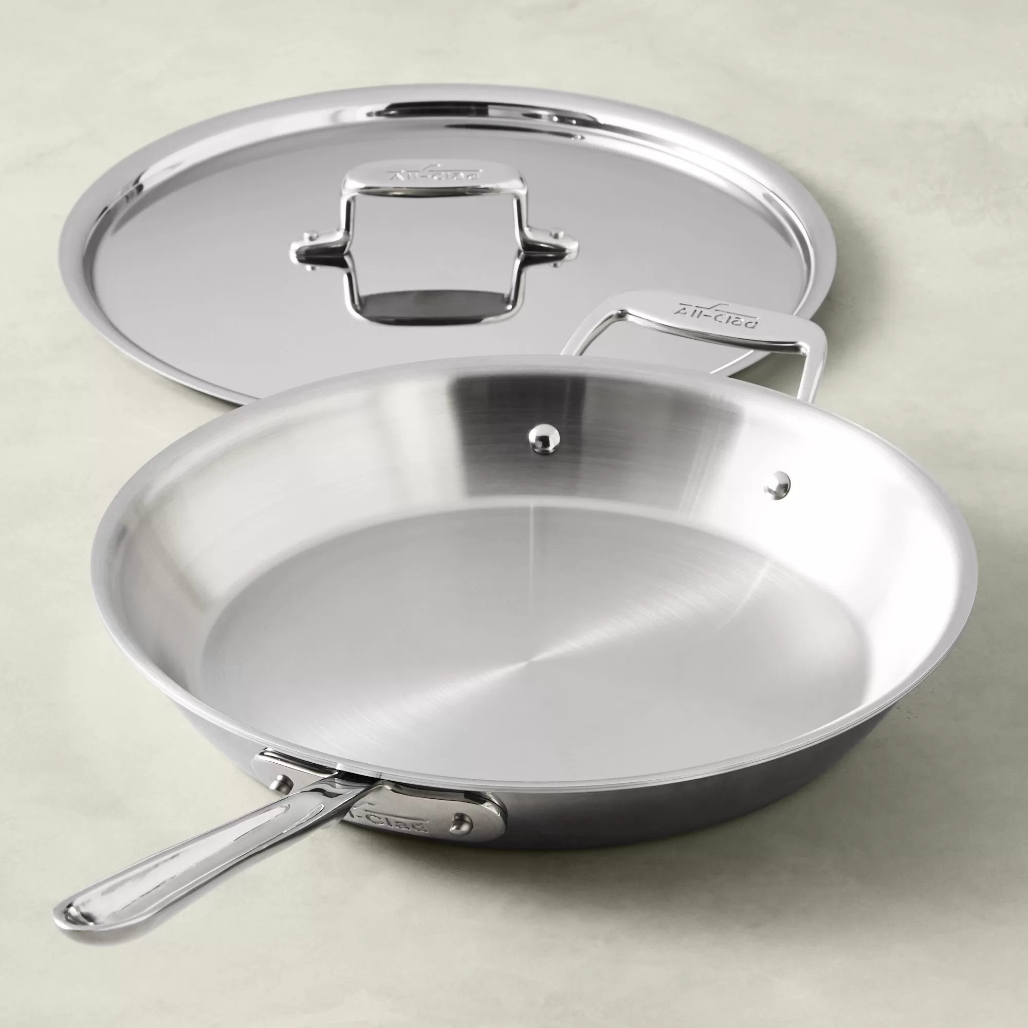 All-Clad d5 Stainless-Steel Deep Skillet 12 1/2-Inch