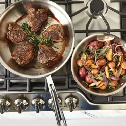 All-Clad d5 Stainless-Steel Deep Skillet Set