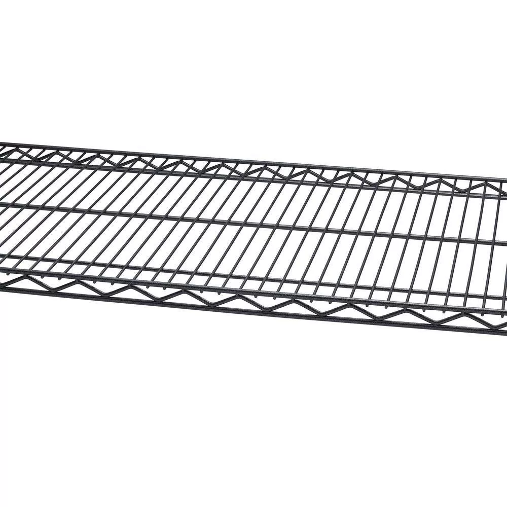 TRINITY HTBFPBA-0950 Black Anthracite 5-Tier Steel Wire Shelving Unit (48 in. W x 72 in. H x 18 in. D)