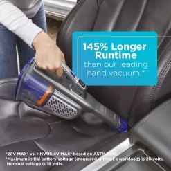 BLACK+DECKER HHVK515JP07 dustbuster AdvancedClean+ 20-Volt Cordless 2.9-Cup Handheld Vacuum Pet