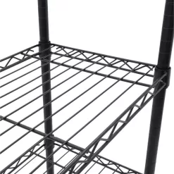 HDX 21436BPS 4-Tier Steel Wire Shelving Unit in Black (36 in. W x 54 in. H x 14 in. D)